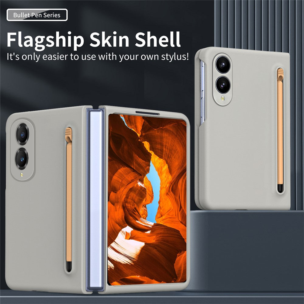 For Samsung Galaxy Z Fold8 Phone Case Hard PC Back Cover with Tempered Glass Film / Stylus