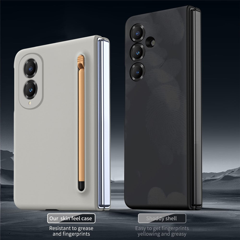 For Samsung Galaxy Z Fold8 Phone Case Hard PC Back Cover with Tempered Glass Film / Stylus