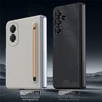 For Samsung Galaxy Z Fold8 Phone Case Hard PC Back Cover with Tempered Glass Film / Stylus