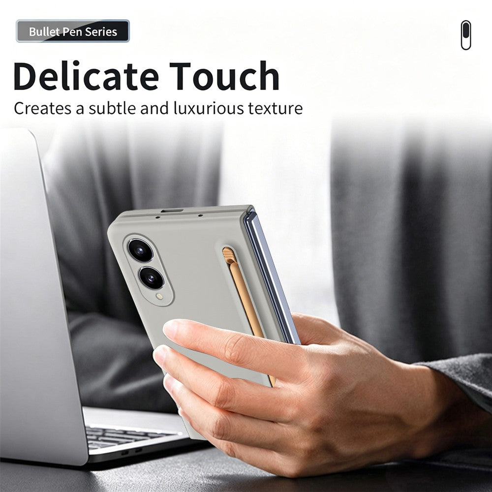 For Samsung Galaxy Z Fold8 Phone Case Hard PC Back Cover with Tempered Glass Film / Stylus