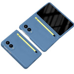 For Samsung Galaxy Z Fold8 Phone Case Hard PC Back Cover with Tempered Glass Film / Stylus