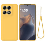 Til Motorola Edge 70 Pro+ 5G / 70 Pro 5G Flydende Silikone Cover Telefon Bagcover med Håndrem