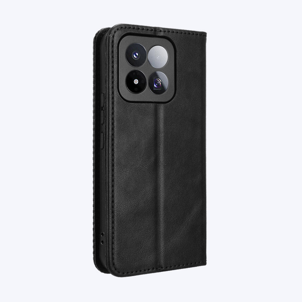 For Xiaomi 17 Max Leather Case Wallet Stand Retro Texture Phone Cover