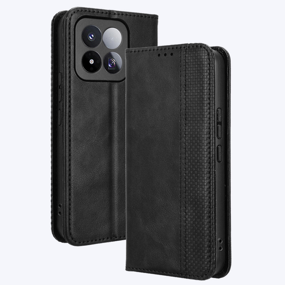 For Xiaomi 17 Max Leather Case Wallet Stand Retro Texture Phone Cover