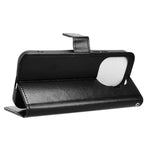 For Xiaomi 17T Pro PU Leather Case with Strap Crazy Horse Texture Phone Wallet Cover