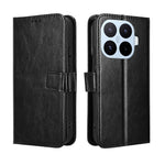 For Xiaomi 17T Pro PU Leather Case with Strap Crazy Horse Texture Phone Wallet Cover