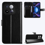 For Xiaomi 17 Max PU Leather Case with Strap Crazy Horse Texture Phone Wallet Cover