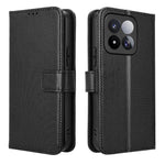 For Xiaomi 17 Max Leather Wallet Case with Strap Diamond Texture Phone Cover