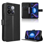 For Xiaomi 17 Max Leather Wallet Case with Strap Diamond Texture Phone Cover
