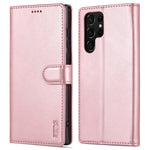 AZNS För Samsung Galaxy S23 Ultra PU-läder Magnetiskt Flipfodral Stativ Plånbok Stötskyddande mobilskal