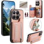 For Xiaomi 17T Case RFID Blocking Card Holder Jeans Cloth Texture Leather Back Cover with Elastic Wristband