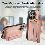 For Xiaomi 17T Case RFID Blocking Card Holder Jeans Cloth Texture Leather Back Cover with Elastic Wristband