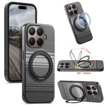 For Xiaomi 17T Magnetic Case Rotation Kickstand PU Leather + TPU Phone Cover