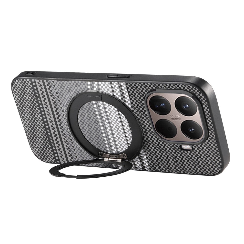 For Xiaomi 17T Magnetic Case Rotation Kickstand PU Leather + TPU Phone Cover