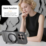 For Xiaomi 17T Magnetic Case Rotation Kickstand PU Leather + TPU Phone Cover