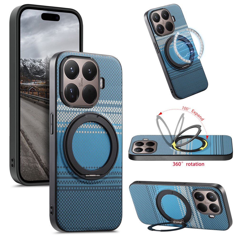 For Xiaomi 17T Magnetic Case Rotation Kickstand PU Leather + TPU Phone Cover