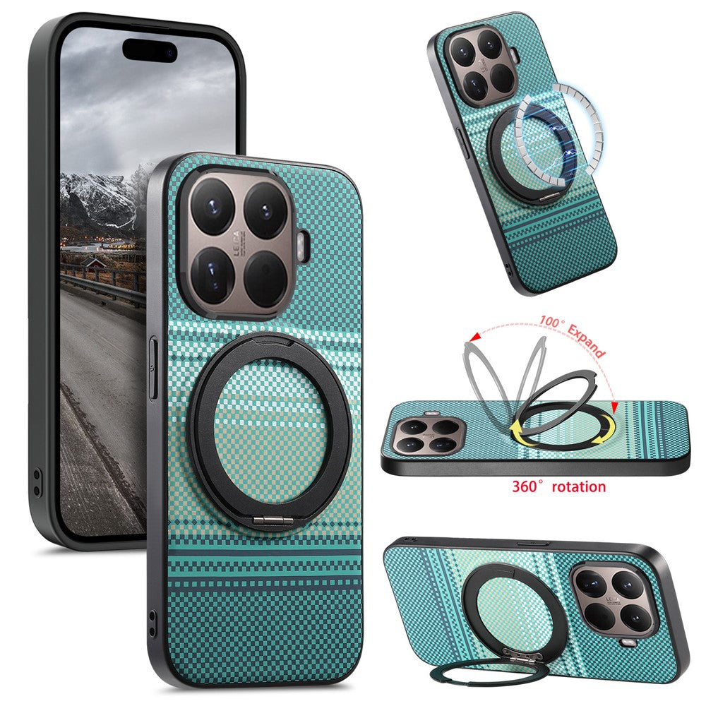 For Xiaomi 17T Magnetic Case Rotation Kickstand PU Leather + TPU Phone Cover