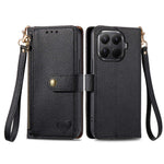 For Xiaomi 17T Pro Case RFID Blocking Zipper Pocket Leather Wallet Phone Cover with Strap