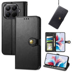 For Xiaomi 17T Case Leather Phone Case Wallet Stand Cover with Wrist Strap