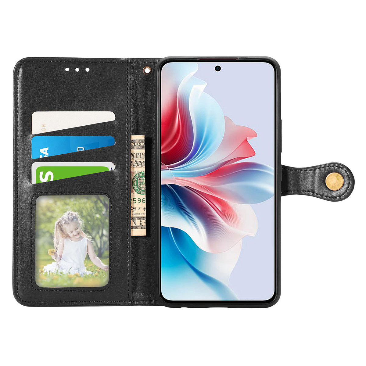 For Xiaomi 17T Case Leather Phone Case Wallet Stand Cover with Wrist Strap
