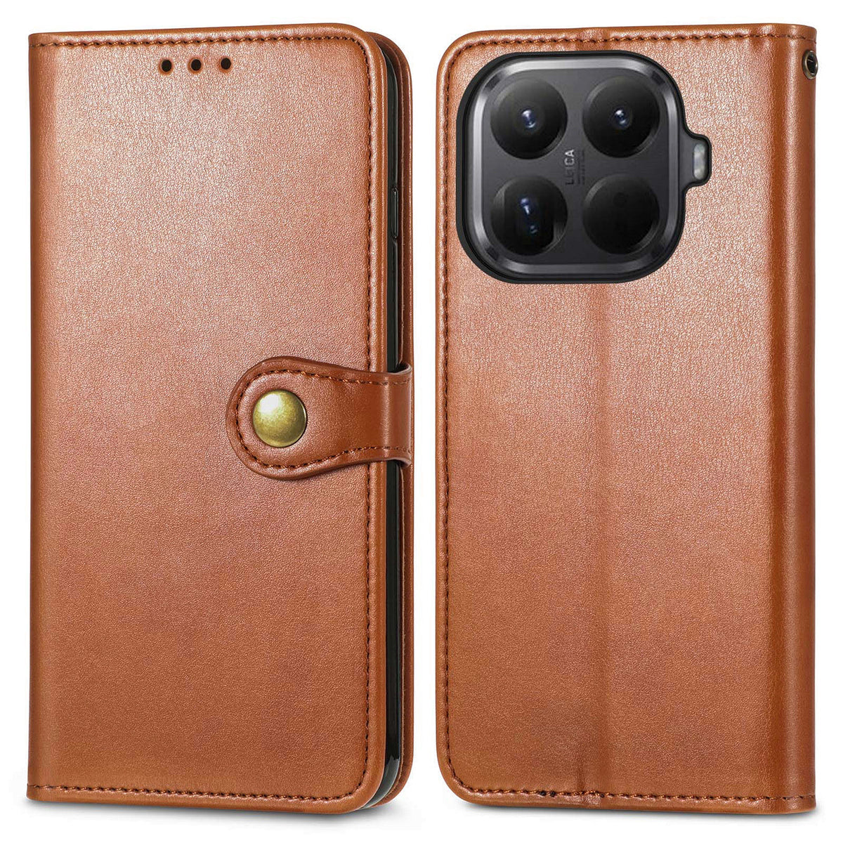 For Xiaomi 17T Case Leather Phone Case Wallet Stand Cover with Wrist Strap