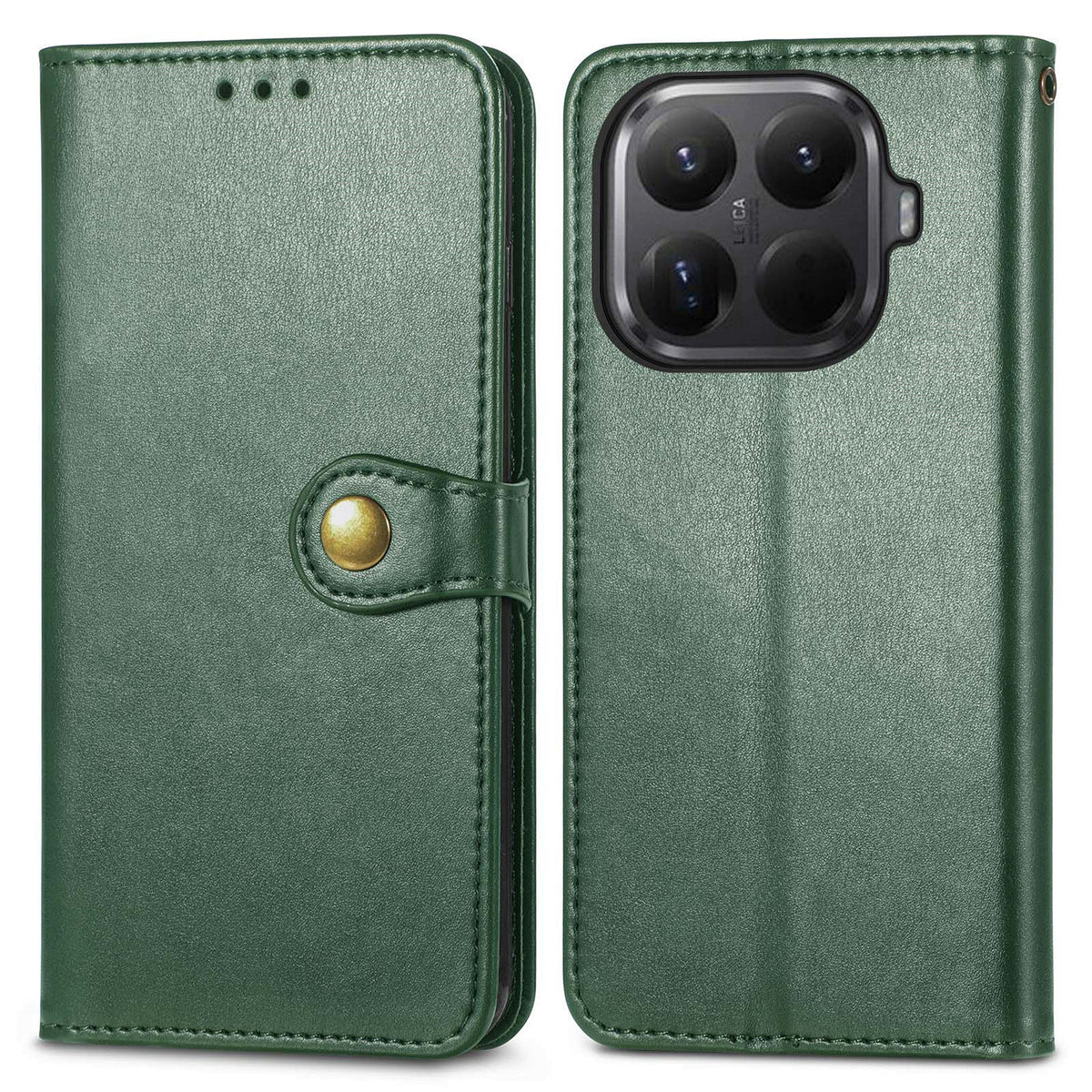 For Xiaomi 17T Case Leather Phone Case Wallet Stand Cover with Wrist Strap