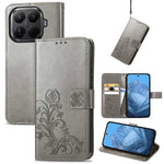 For Xiaomi 17T Pro Leather Case Four-Leaf Clover Wallet Phone Cover