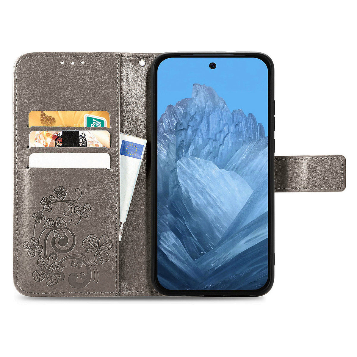 For Xiaomi 17T Pro Leather Case Four-Leaf Clover Wallet Phone Cover