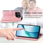 For Xiaomi 17T Zipper Wallet Case with Strap Flower Imprint PU Leather Phone Cover