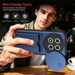 Phone Case for Honor X60 Pro 5G / X9c 5G / Magic7 Lite 5G Slide Camera Cover Kickstand PC + TPU Shell with Card Holder