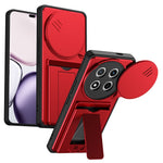 Phone Case for Honor X60 Pro 5G / X9c 5G / Magic7 Lite 5G Slide Camera Cover Kickstand PC + TPU Shell with Card Holder