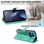 For Xiaomi 17T Wallet Case Floral Butterfly Imprinted Leather Phone Cover Stand