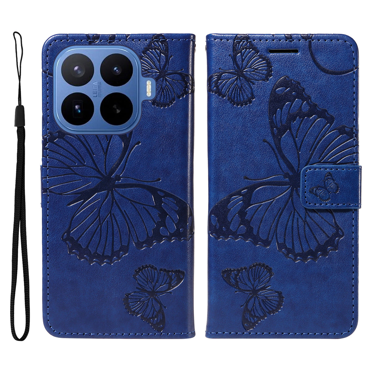 For Xiaomi 17T Wallet Case Floral Butterfly Imprinted Leather Phone Cover Stand