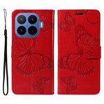 For Xiaomi 17T Wallet Case Floral Butterfly Imprinted Leather Phone Cover Stand