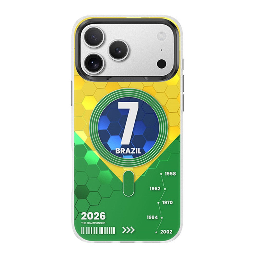 BENKS D3 for iPhone 17 Pro Max Magnetic Case Football Theme TPU Shockproof Phone Cover