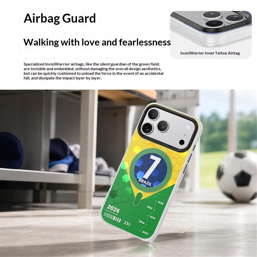 BENKS D3 for iPhone 17 Pro Max Magnetic Case Football Theme TPU Shockproof Phone Cover
