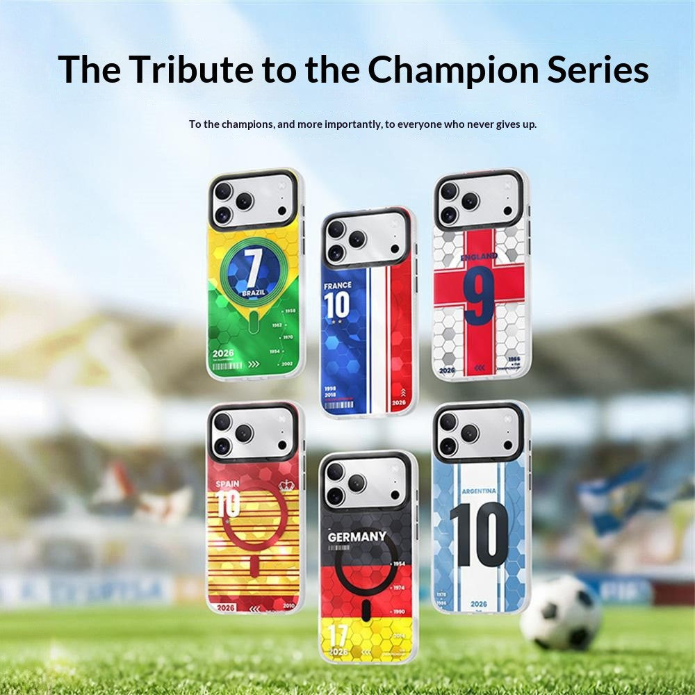 BENKS D3 for iPhone 17 Pro Max Magnetic Case Football Theme TPU Shockproof Phone Cover