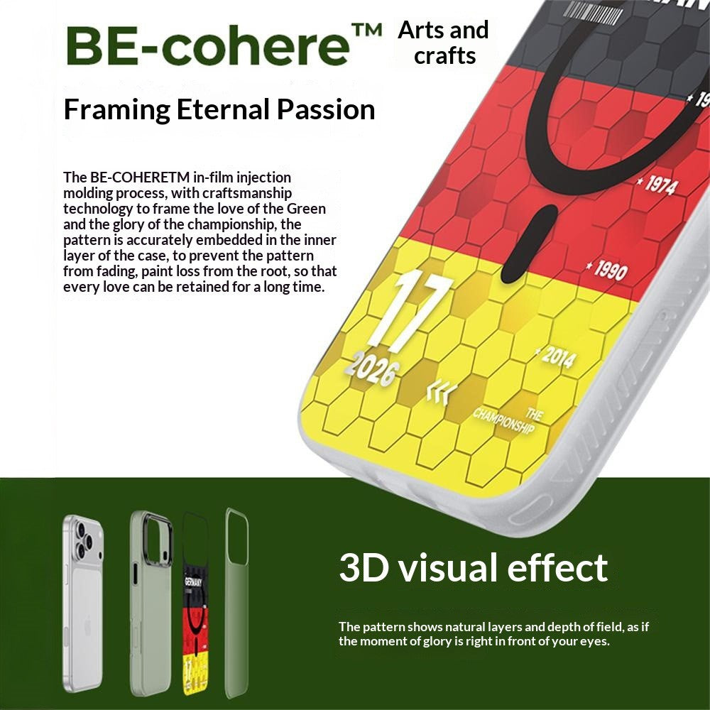 BENKS D3 for iPhone 17 Pro Max Magnetic Case Football Theme TPU Shockproof Phone Cover