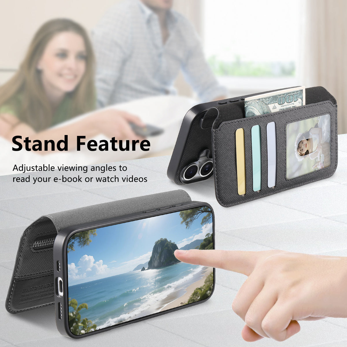 For Xiaomi 17T Pro Magnetic Case RFID Blocking Detachable Wallet Stand Cloth Texture Leather Phone Cover