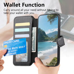 For Xiaomi 17T Pro Magnetic Case RFID Blocking Detachable Wallet Stand Cloth Texture Leather Phone Cover