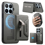 For Xiaomi 17T Magnetic Case PU Leather + PC + TPU Anti-Scratch Back Cover with Detachable Card Holder