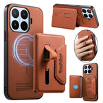 For Xiaomi 17T Magnetic Case PU Leather + PC + TPU Anti-Scratch Back Cover with Detachable Card Holder