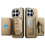 For Xiaomi 17T Pro Magnetic Case PU Leather + PC + TPU Anti-Scratch Back Cover with Detachable Card Holder