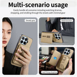 For Xiaomi 17T Pro Magnetic Case PU Leather + PC + TPU Anti-Scratch Back Cover with Detachable Card Holder