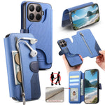 For Xiaomi 17T Magnetic Case RFID Blocking Detachable Wallet Stand Cloth Texture Leather Phone Cover