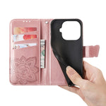 For Xiaomi 17T Pro Case with Strap Butterfly Pattern PU Leather Wallet Phone Cover