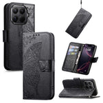 For Xiaomi 17T Pro Case with Strap Butterfly Pattern PU Leather Wallet Phone Cover