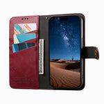 For Xiaomi 17T Case Color Splicing TPU PU Leather Flip Shockproof Phone Cover with Wrist Strap