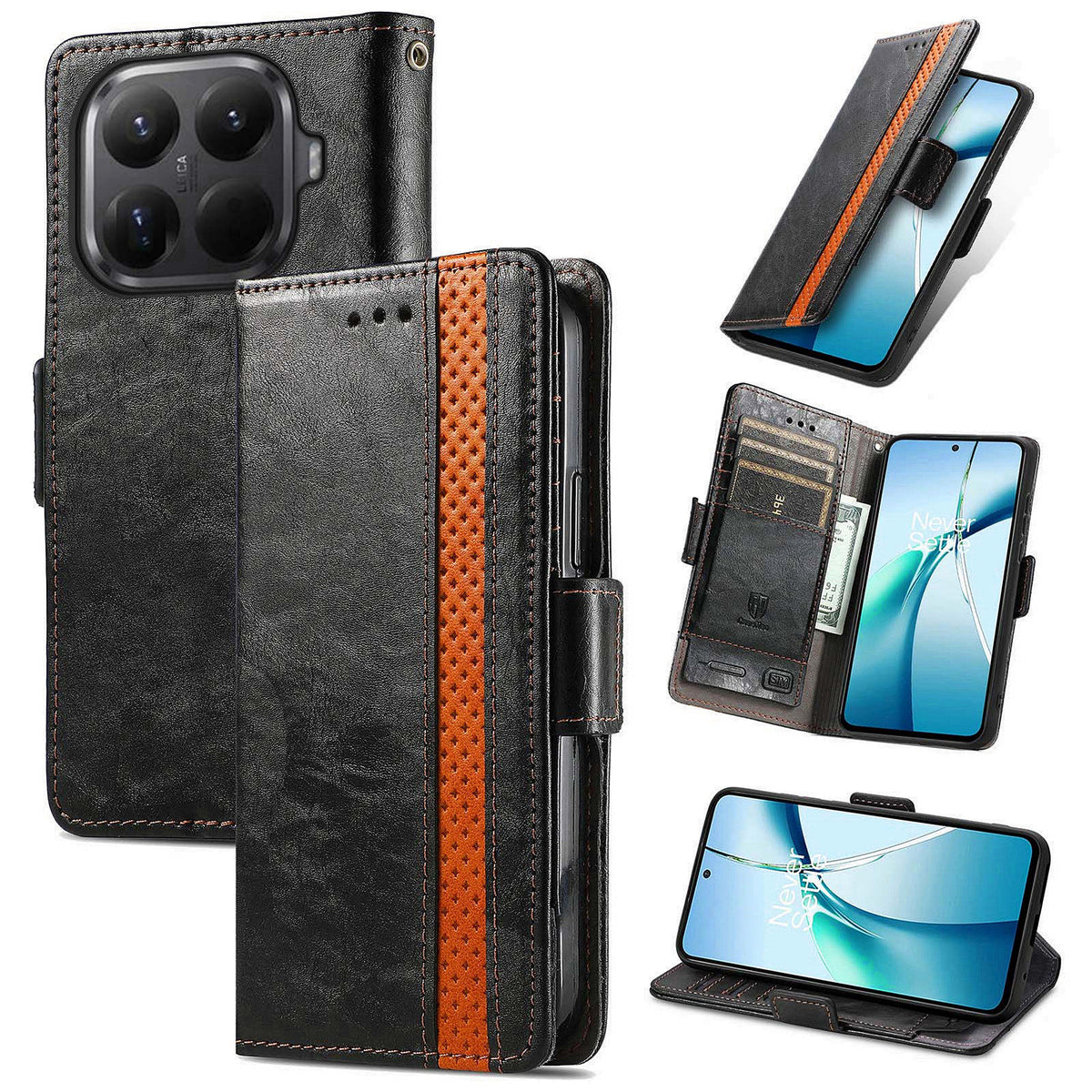 CASENEO for Xiaomi 17T Pro Phone Cases  PU Leather Cover Stand with RFID Blocking Wallet