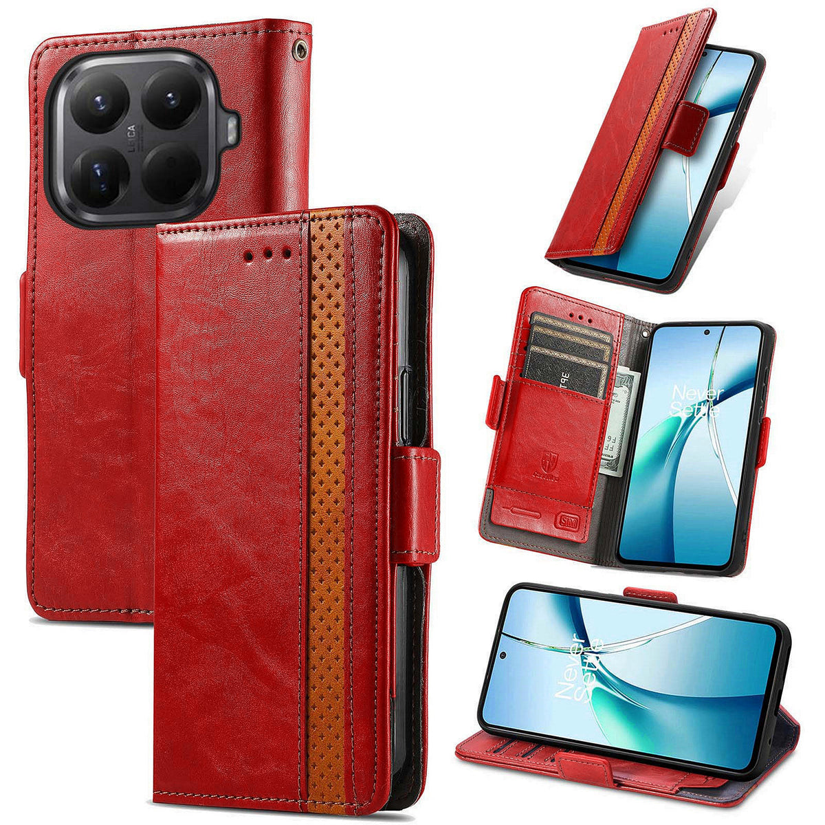 CASENEO for Xiaomi 17T Pro Phone Cases  PU Leather Cover Stand with RFID Blocking Wallet